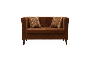 Прямой диван Кверти коричневого цвета