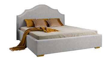 Кровать с подъемным механизмом Holly 160х200 серого цвета