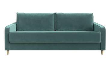 Прямой диван-кровать Варшава бирюзового цвета