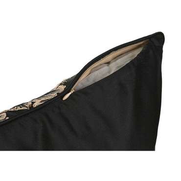 Подушка Home ESPRIT Чёрный Позолоченный 45 x 15 x 45 см
