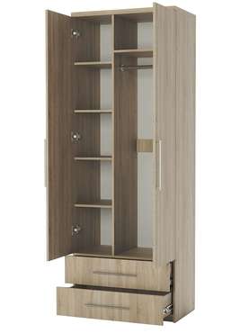 Шкаф комбинированный с ящиками Мелодия МКЯ-22 80 цвета дуб сонома