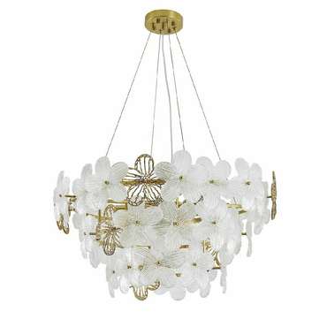 Подвесная люстра Fiori V000555 из металла и стекла
