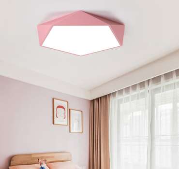 Потолочный светильник Meterio 62 розового цвета