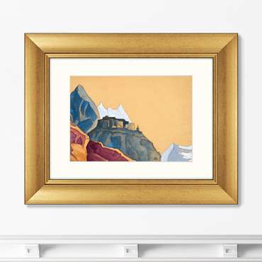 Репродукция картины Карданг 1933 г. в раме золотого цвета