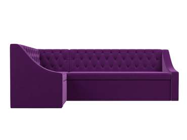 Угловой диван-кровать Мерлин фиолетового цвета левый угол