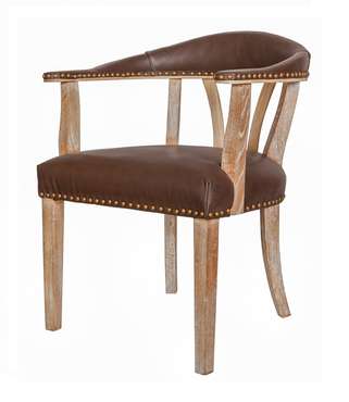 Стул Tanner genuine leather с подлокотниками 