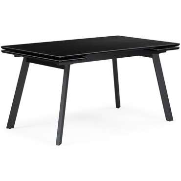 Раздвижной обеденный стол Норман 80х120 черного цвета