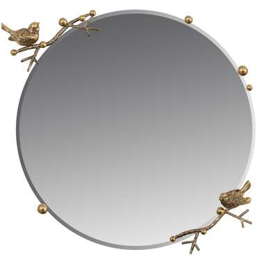Зеркало настенное Терра Амбер с золотой отделкой