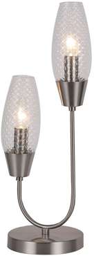 Настольная лампа Desire 10165/2 Nickel (стекло, цвет прозрачный)