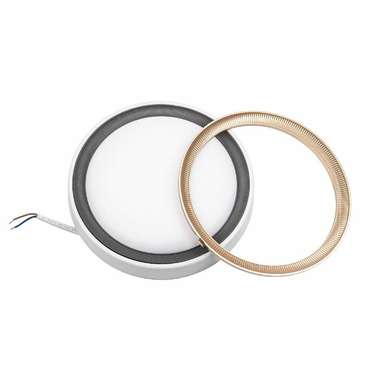 Накладной светильник ULW-Q281 24W/6500K/F20 IP65 WHITE (пластик, цвет белый)