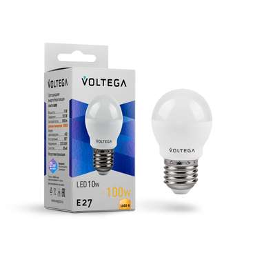 Лампочка Voltega 7232 Globe 10W Simple