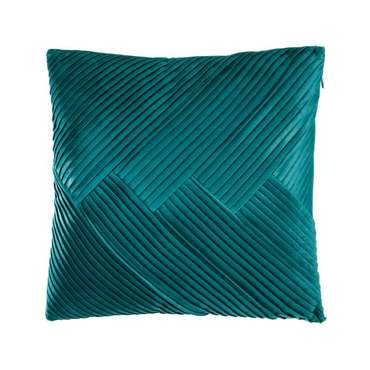 Декоративная подушка Shoura 45х45 сине-зеленого цвета