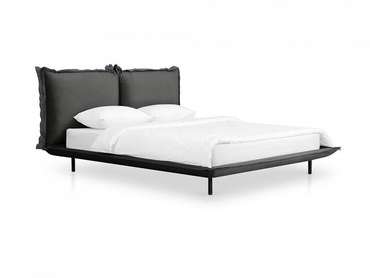 Кровать Barcelona 160х200 серо-черного цвета