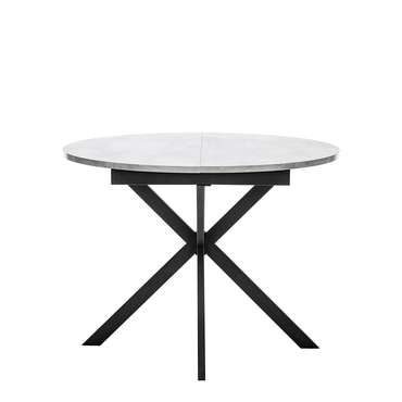 Раздвижной обеденный стол Капри серого цвета