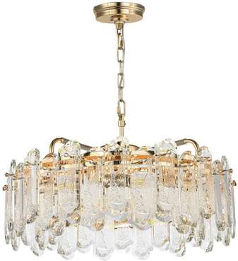 Подвесная люстра Odeon Light Bullon 5069/10 золото/прозрачный/металл/хрусталь E14 10*40W