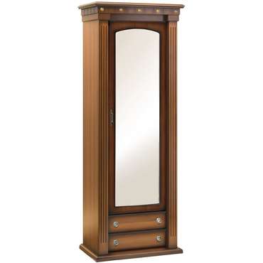 Шкаф с зеркалом Тауэр коричневого цвета