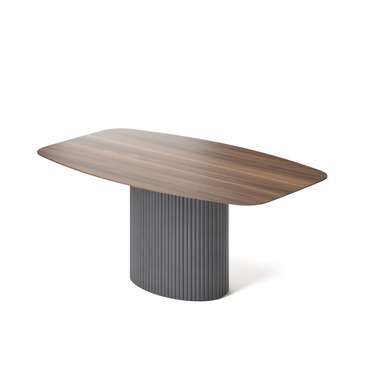 Обеденный стол прямоугольный Эрраи на черном основании