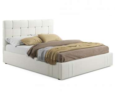 Кровать Tiffany 160х200 с подъемным механизмом и матрасом светло-бежевого цвета
