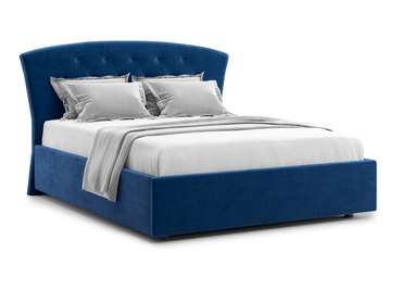 Кровать Premo 120х200 темно-синего цвета с подъемным механизмом