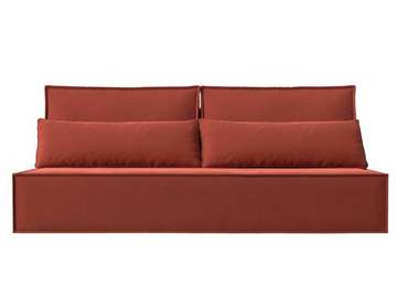Прямой диван-кровать Фабио кораллового цвета