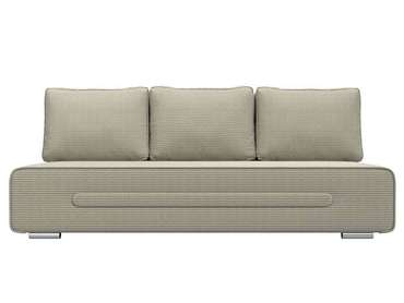 Прямой диван-кровать Приам серо-бежевого цвета