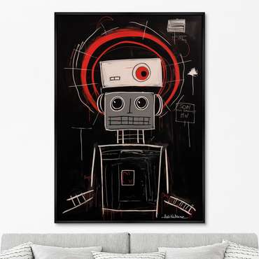 Репродукция картины Robots, the joy of being, No 1, 2024г.