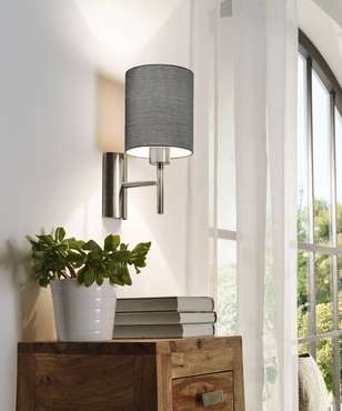 Бра Pasteri Grey 94926 (ткань, цвет белый)