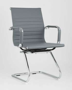 Офисное кресло Top Chairs Visit серого цвета