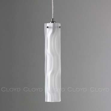 Подвесной светильник Cloyd ICEBERG-A P1 / ?8 см - хром - белое матовое стекло