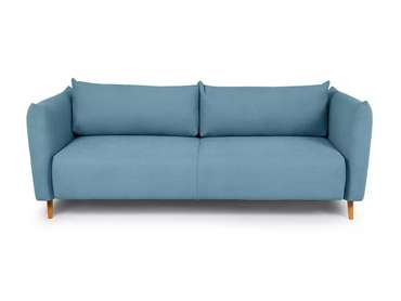 Диван-кровать Menfi голубого цвета с бежевыми ножками