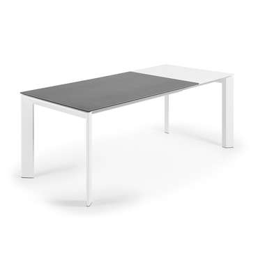 Раздвижные обеденный стол с белым подстольем 