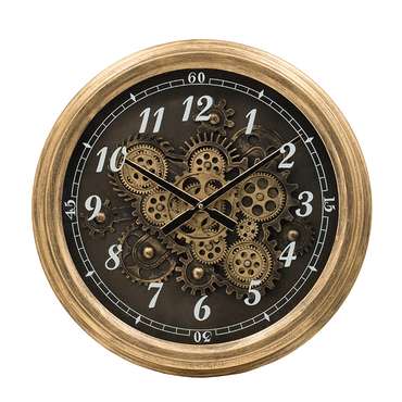 Часы настенные коричневого цвета