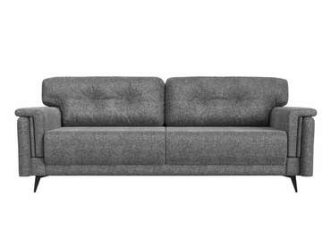 Прямой диван-кровать Оксфорд серого цвета
