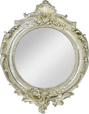 Зеркало настенное серебристого цвета