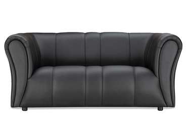 Прямой диван Ригель черного цвета