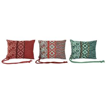 Подушка Красный Зеленый Коралл 30 x 10 x 20 см (3 штук)