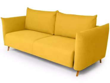 Диван-кровать Menfi желтого цвета с бежевыми ножками