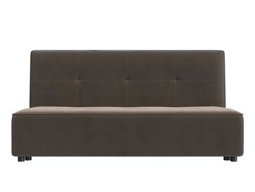 Прямой диван-кровать Зиммер серо-коричневого цвета