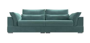 Прямой диван-кровать Пекин бирюзового цвета