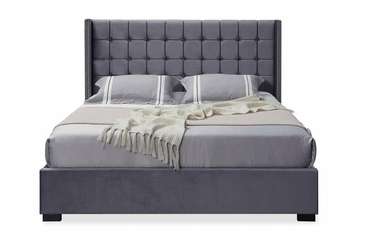 Кровать Vivien 160x200 серого цвета