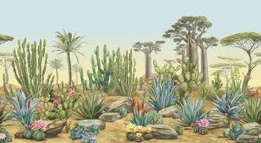 Фотообои Desert flora с текстурированным покрытием