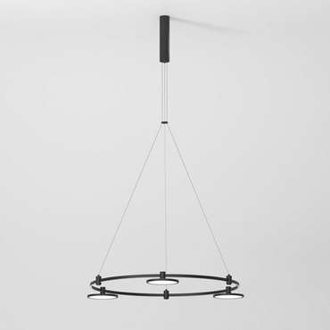 Шинопровод с тросовыми креплениями Round (черный) (800⌀) 85138/00 Esthetic Magnetic 
