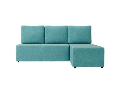 Угловой диван-кровать Каир бирюзового цвета