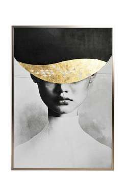 Постер Затмение-1 70х100 черно-золотого цвета