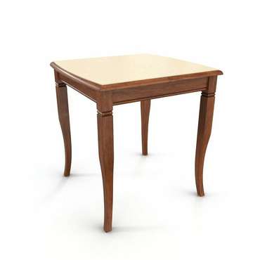 Раздвижной обеденный стол Бруно бежево-коричневого цвета