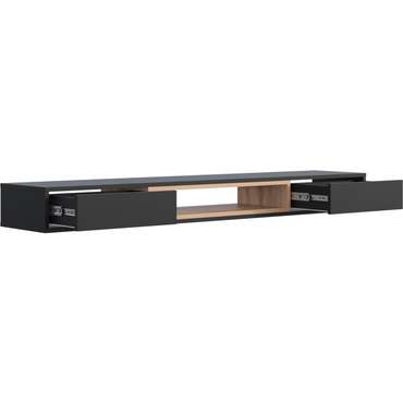 Тумба под телевизор Делора 160 черного цвета