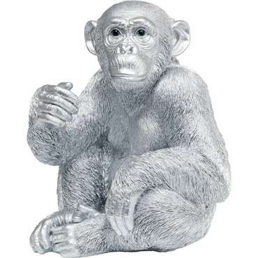 Статуэтка Monkey серебряного цвета