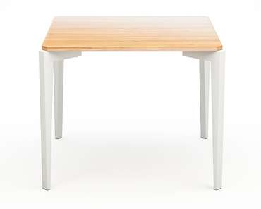 Стол обеденный Quatro Compact бело-бежевого цвета