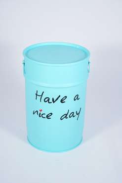 Тумба для хранения-бочка Nice day бирюзового цвета