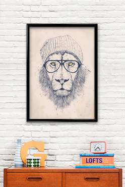 Принт «Cool lion» by Balazs Solti